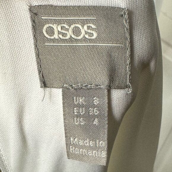 ASOS DESIGN Scuba Cami Pephem Midi Dress Sz.4 - Picture 8 of 11